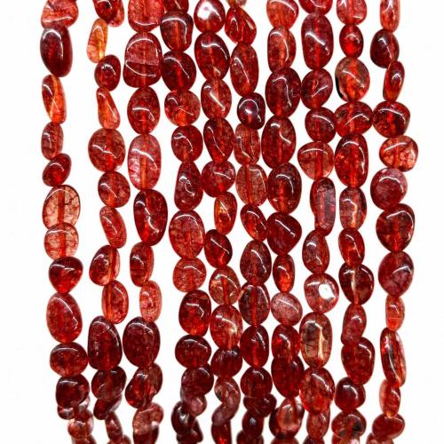 Quartz naturel bijoux perles, Cristal naturel, pepite, poli, DIY, plus de couleurs à choisir, 6x8mm, Vendu par Environ 37 cm brin