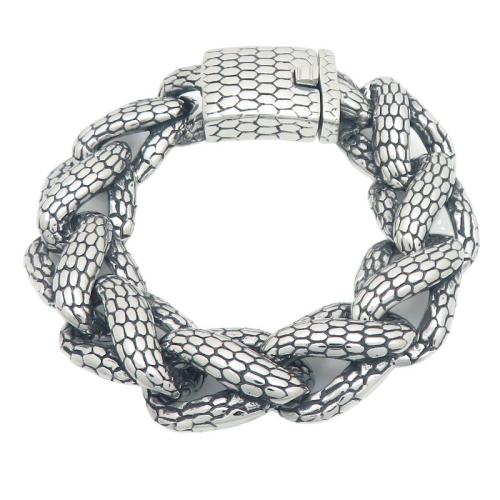 Titanium Steel Bracelet plated punk style & for man Sold By PC