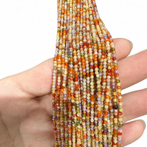 Cubic Zirconia Bead, DIY & olika storlek för val, fler färger för val, Såld Per Ca 38 cm Strand