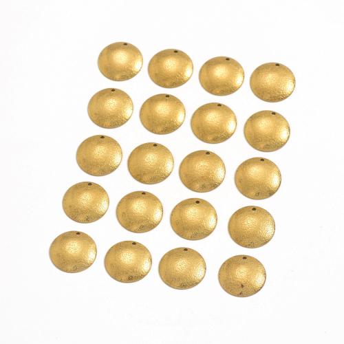 Brass Nakit Privjesci, Mesing, Stan Okrugli, arcuated natrag & možete DIY, izvorna boja, 15.50mm, Prodano By PC