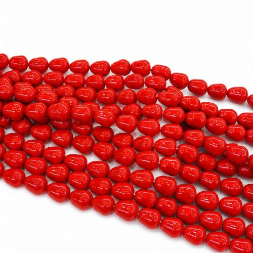 Natural Freshwater Shell Beads Pear stoving varnish DIY Sold Per Approx 40 cm Strand