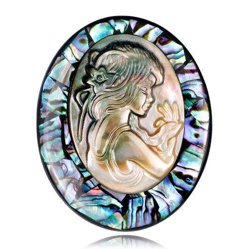 Zink Alloy Brosch, med Havsöra, Karaktär, plated, mode smycken & Unisex, 45x54mm, Säljs av PC