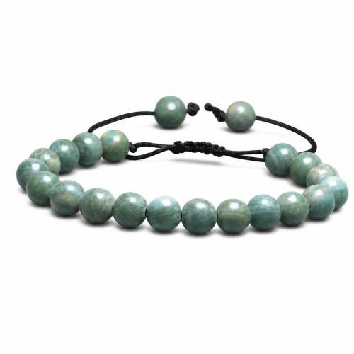 Dragi kamen Narukvica, ručno izrađen, bez spolne razlike & prilagodljiv, više boja za izbor, beads size 8mm, Dužina Približno 7-10 inčni, Prodano By PC