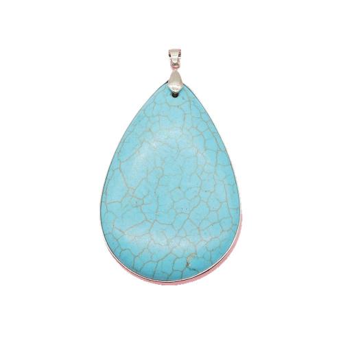 Turquoise sintéiseach Siogairlín, le Prás, plátáilte, DIY & stíleanna éagsúla do rogha, Díolta De réir PC