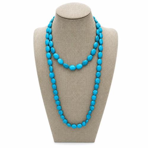 Syntetický Turquoise Náhrdelník, interpretkou & unisex, Délka Cca 1.2 m, Prodáno By PC
