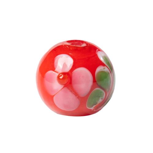 Håndlavede Lampeperler, Lampwork, Runde, du kan DIY, flere farver til valg, 12mm, 20pc'er/Lot, Solgt af Lot