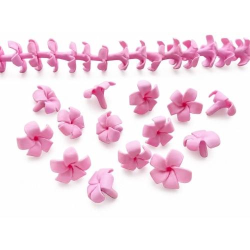 Polimero-Clay-Beads, argilla polimero, Fiore, DIY, nessuno, 30x29mm, Foro:Appross. 3mm, 16PC/filo, Venduto per Appross. 38 cm filo