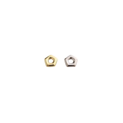 Brass Spacer perle, Mesing, Geometrijski uzorak, pozlaćen, možete DIY & šupalj, više boja za izbor, 14x14x3mm, Prodano By PC