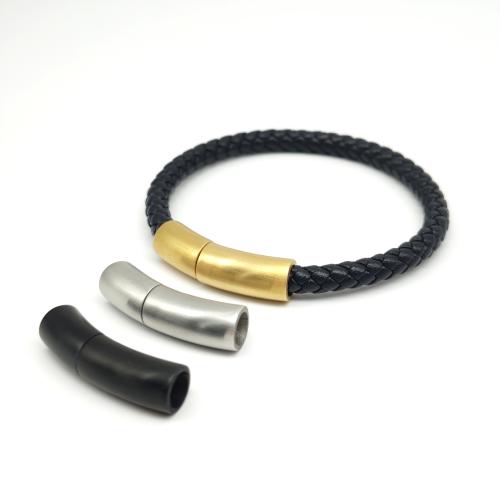 ステンレススチール磁気クラスプ, 304ステンレススチール, メッキ, DIY & つや消し, 無色, 穴:約 6mm, 売り手 パソコン