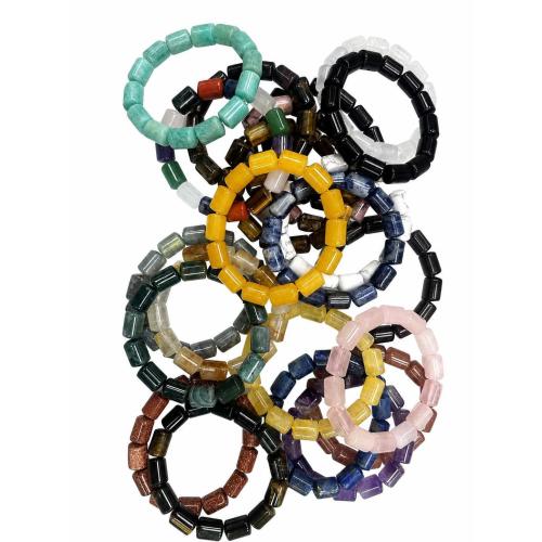 ジェムストーン ブレスレット, 幾何学パターン, ファッションジュエリー & ユニセックス, 無色, 10x14mm, 長さ 約 21 センチ, 売り手 パソコン