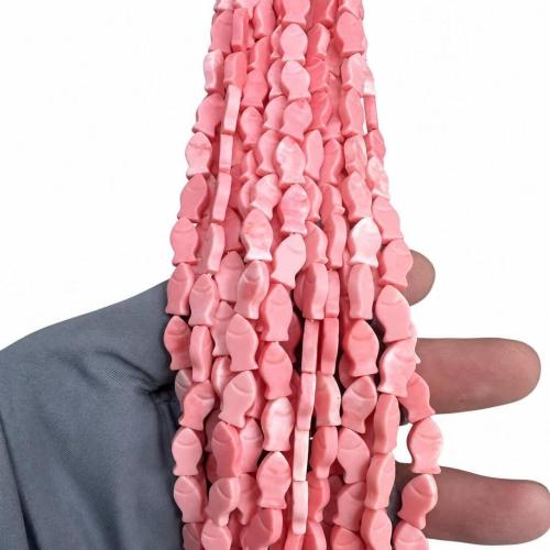 ビーズ, 魚, DIY, 無色, 6.70x11.40x2.80mm, で販売される 約 38 センチ ストランド
