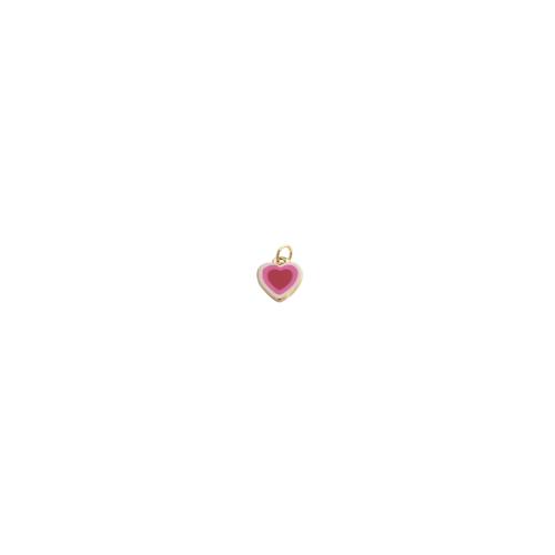真鍮ハートペンダント, 銅, ハート形, ゴールドメッキ, DIY & エナメル, 15x10x2mm, 売り手 パソコン