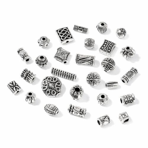 Cink Alloy zan perle, pozlaćen, Berba & možete DIY & različitih stilova za izbor, 500G/Torba, Prodano By Torba