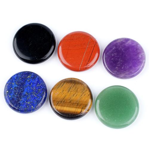 Edelstein Kühlschrank-Aufkleber, flache Runde, verschiedenen Materialien für die Wahl, 25mm, verkauft von PC
