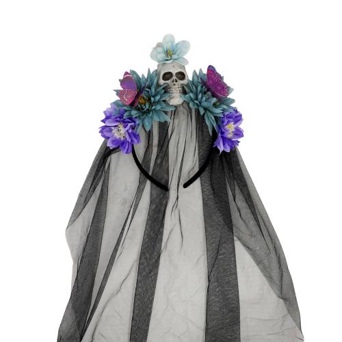 Duk Hair Band, Blomma, handgjord, Design för halloween & för kvinna, fler färger för val, Säljs av PC