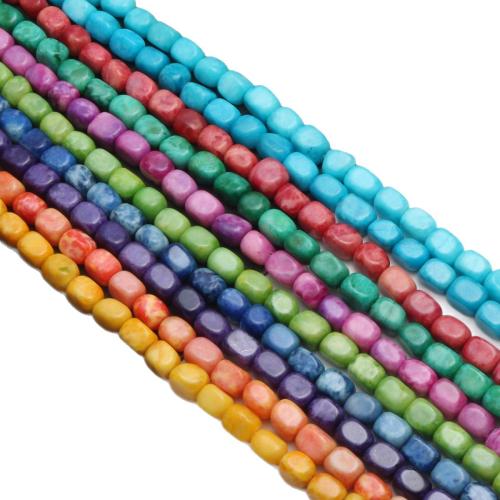 Ädelsten Bead, Nuggets, DIY, fler färger för val, 5x7mm, Ca 52PC/Strand, Säljs av Strand