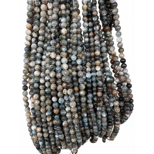 Moonstone Beads, Runde, du kan DIY & forskellig størrelse for valg, Solgt Per Ca. 38 cm Strand