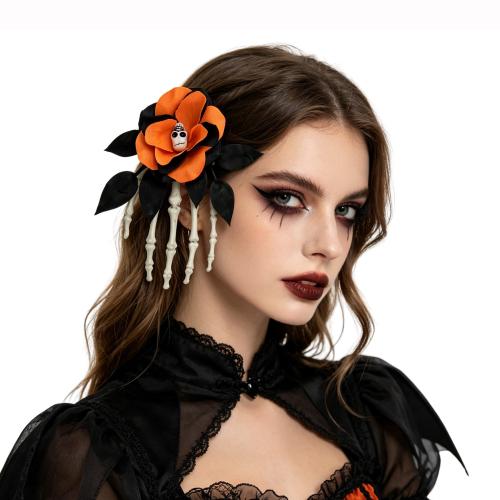 Műanyag Hair Clip, Kézi, kézi, Halloween tervezés & a nő, több színt a választás, 190x140mm, Által értékesített PC