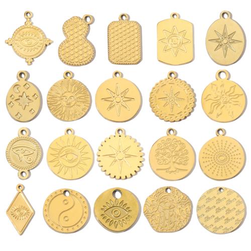 Colgantes Titanium, Partículas de acero, chapado, Bricolaje & diferentes estilos para la opción, más colores para la opción, 5PCs/Bolsa, Vendido por Bolsa