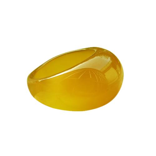 Achát Finger Ring, csiszolt, Vintage & egynemű, több színt a választás, Méret:9-10.5, Által értékesített PC