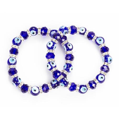 Crystal Bracelet, le Sinc Alloy, Eye olc, unisex & stíleanna éagsúla do rogha, Díolta De réir PC