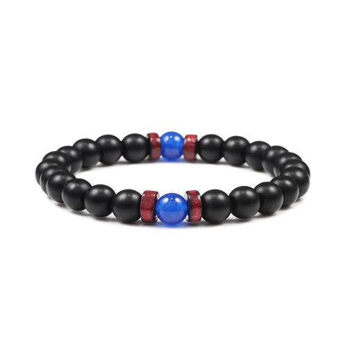 Cloch Abrazine Bracelet, le Leaisteacha Snáithe & Gemstone & Adhmad, ábhair éagsúla do rogha & unisex, Fad Thart 18 cm, Díolta De réir PC