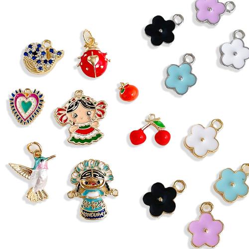Colgantes de la joyería de cobre amarillo, metal, chapado, Bricolaje & diferentes estilos para la opción & esmalte, Vendido por UD
