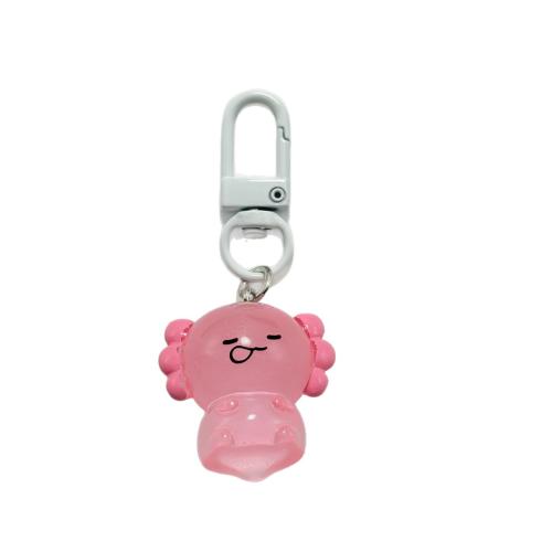 Key Chain, Resin, Cartoon, epoxy sticker, forskellige stilarter for valg, lyserød, 50mm, Solgt af PC