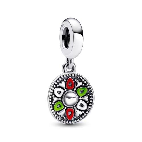 Colgantes de Aleación de Zinc Estilo Europeo, chapado, Bricolaje & diferentes estilos para la opción & esmalte & con diamantes de imitación, 18mm, Vendido por UD
