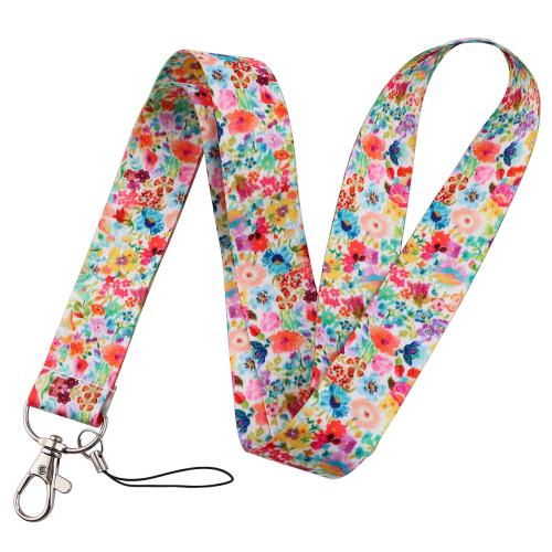 Cell Phone Lanyard, Polyester, Afdrukken, uniseks, meer kleuren voor de keuze, 450x25mm, Verkocht door PC