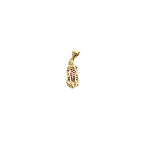 Kubinių Zirconia Mikro Pave Žalvaris Priedai veltiniams, vilna, Žalvarinis, aukso spalva padengtas, Pasidaryk pats & mikro nutiesti kubinių Zirconia, 23x7x5mm, Pardavė PC