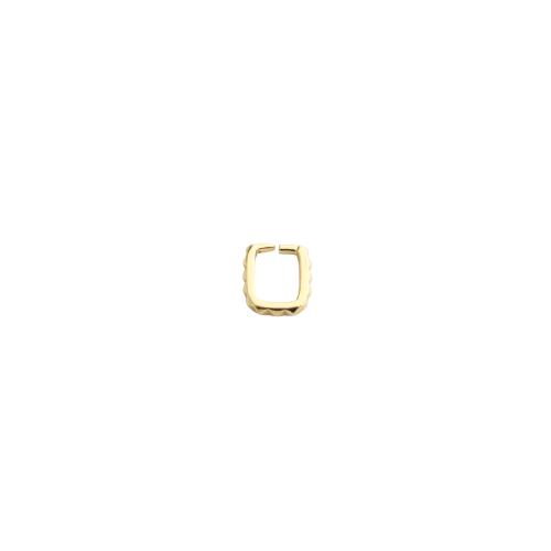 Messing knijphangers, gold plated, DIY, 10x9x2mm, Verkocht door PC