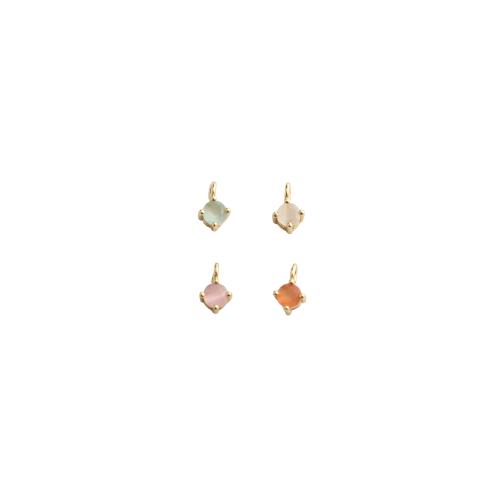Cúbicos Circonia Colgante Latón Micro pavimenta, metal, Patrón Geométrico, chapado en color dorado, Bricolaje & micro arcilla de zirconia cúbica, más colores para la opción, 9x5x4mm, Vendido por UD