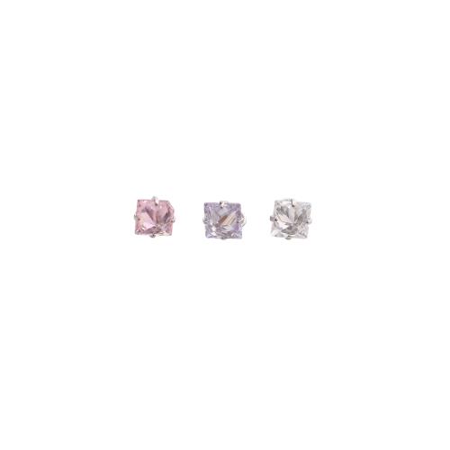 Cúbicos Circonia Colgante Latón Micro pavimenta, metal, Patrón Geométrico, chapado, Bricolaje & micro arcilla de zirconia cúbica, más colores para la opción, 11x8x8mm, Vendido por UD