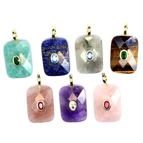 Gemstone Siogairlín, le Prás, Dronuilleog, snasta, DIY & ábhair éagsúla do rogha & micrea réiteach zirconia ciúbach & ilghnéitheach, 34x18x7mm, Díolta De réir PC