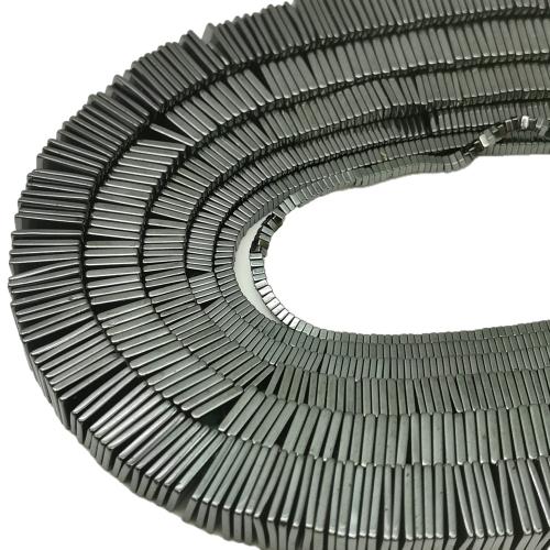 Niemagnetyczne koraliki z hematytu, Hematyt niemagnetyczny, Wzór geometryczny, Powlekane, DIY & różnej wielkości do wyboru, sprzedane przez Strand