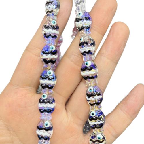 Animal Lampwork Beads Fish hand drawing DIY Sold By Strand