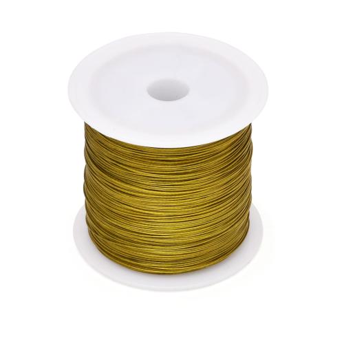Tiger hale ledning, 304 rustfrit stål, forgyldt, du kan DIY & forskellig størrelse for valg, flere farver til valg, 100m/Spool, Solgt af Spool