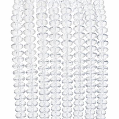 Flat Round Crystal Beads DIY Sold Per Approx 38 cm Strand