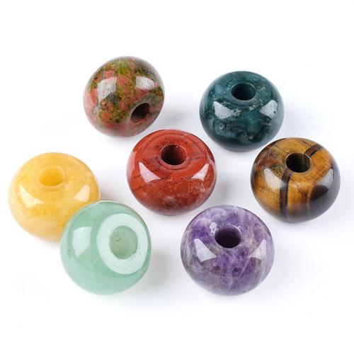 Gemstone Large Hole Bead Abacus DIY Approx 5mm Sold By PC