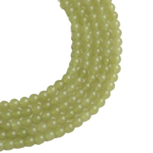Abalorios de Jade, Hetian Jade, Esférico, pulido, Bricolaje & diverso tamaño para la opción, Vendido para aproximado 38 cm Sarta