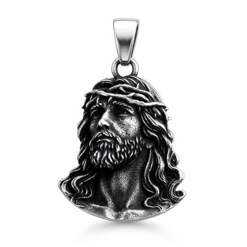 Pendentifs en titane, Acier titane, caractère, Vintage & DIY, 24.20x39.70mm, Vendu par PC