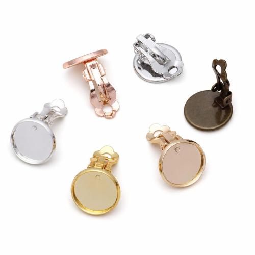 Clips de Metal para Pendientes, chapado, Bricolaje & diverso tamaño para la opción, más colores para la opción, 50PCs/Bolsa, Vendido por Bolsa