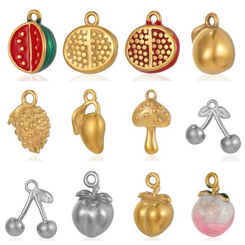 Stainless Steel Pendants 304 Stainless Steel plated DIY & enamel Sold By PC