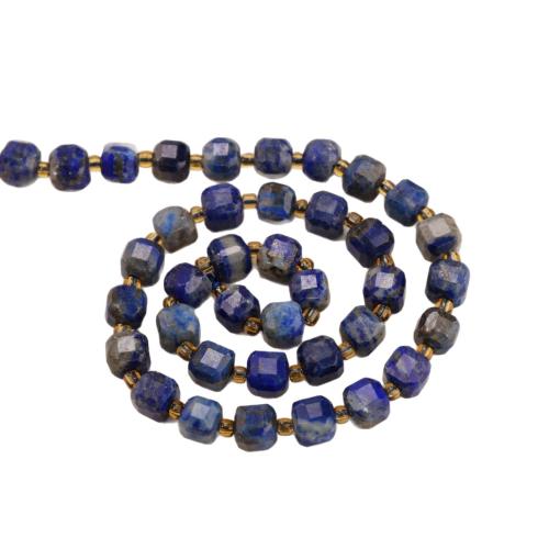 Lapis Lazuli Beads, Plein, gepolijst, DIY & verschillende grootte voor keus & gefacetteerde, Per verkocht Ca 38 cm Strand