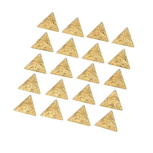 Brass Nakit Privjesci, Mesing, Trokut, uglađen, možete DIY, izvorna boja, 17x14.80mm, Prodano By PC