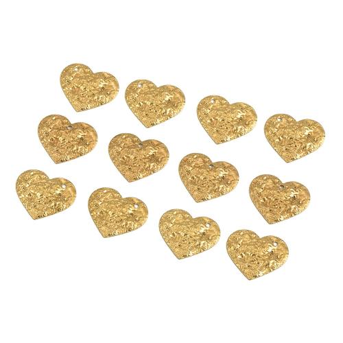 Μενταγιόν Brass Heart, Ορείχαλκος, Καρδιά, γυαλισμένο, DIY & διαφορετικά στυλ για την επιλογή & σφυρήλατος, αρχικό χρώμα, 20x16.80mm, Sold Με PC