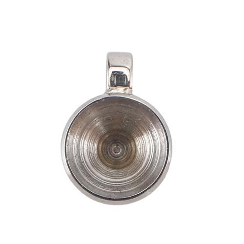 إعداد المقاوم للصدأ قلادة من الصلب, 304 الفولاذ المقاوم للصدأ, ديي, اللون الأصلي, 14x10x6mm, حفرة:تقريبا 3mm, القطر الداخلي:تقريبا 8mm, تباع بواسطة PC