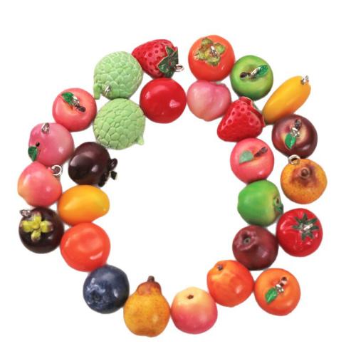 Harts Bead, frukt, epoxi klistermärke, DIY & olika stilar för val, Säljs av PC