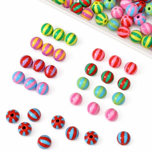 アクリルメッキビーズ, アクリル, ラウンド形, DIY & ストライプ, 無色, 12mm, 売り手 パソコン